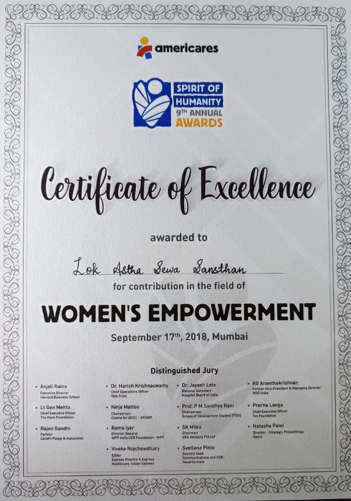 Spirit of Humanity National Award – 2018