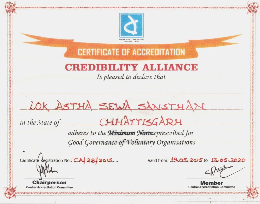 Credibility Alliance Accredited Organization